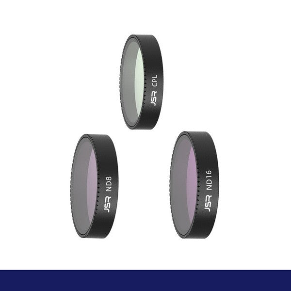 JSR CPL, ND8, and ND16 Filter Set for DJI Neo Drone Camera