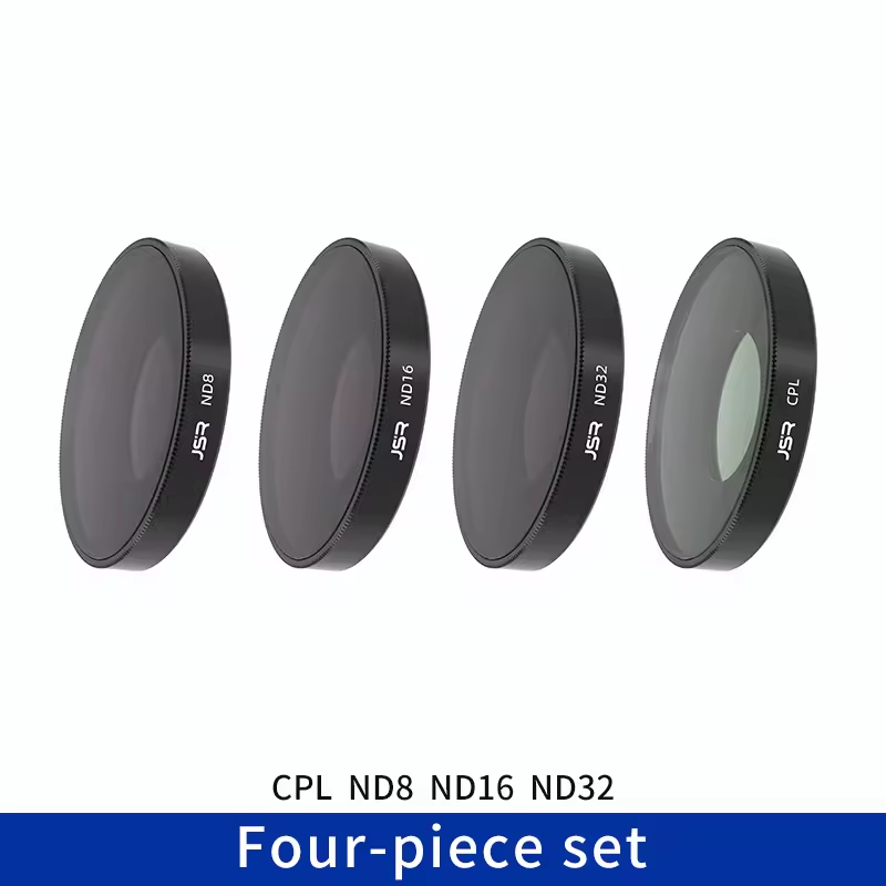 JSR CPL, ND8, ND16, and ND32 Filter Set for DJI Osmo Action 6 Camera