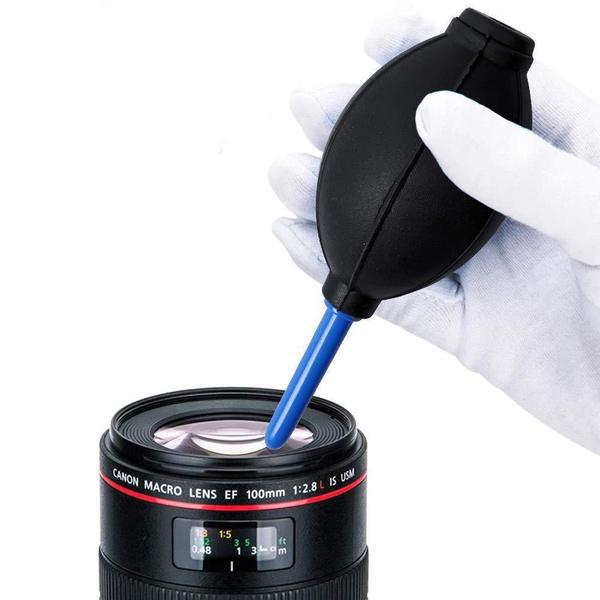 Air Blower, Microfiber Cloth, and Lens Cleaning Pen Set for Camera Maintenance