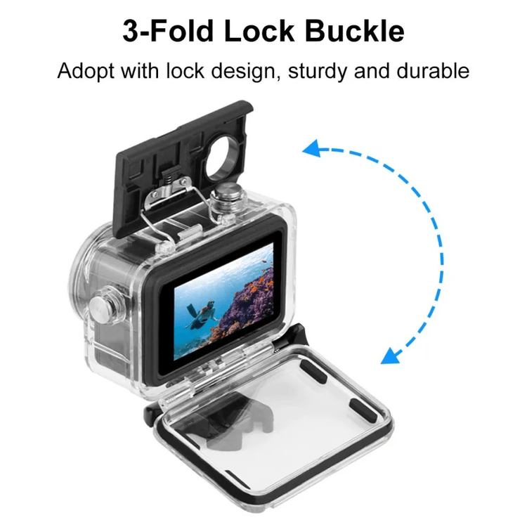Clear Waterproof Housing for DJI Osmo Action 3, 4, and 5 Pro Action Camera
