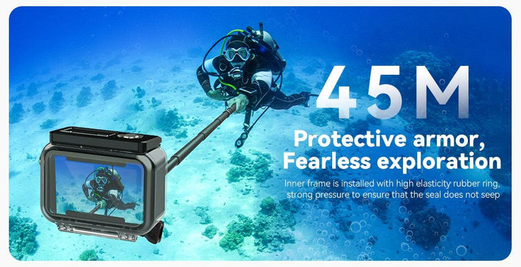 TELESIN Underwater Case for DJI Osmo Action Camera Diving and Snorkeling