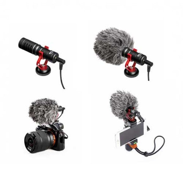 Professional BOYA BY-MM1 Camera Microphone for DSLR, Mirrorless Camera, and Mobile Phone