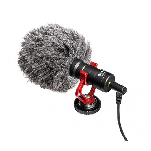 Mini Cardioid Shotgun Microphone with Shock Mount and Windscreen by BOYA