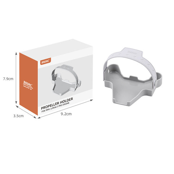 BRDRC Propeller Holder Bundler for DJI Mini 3 and Mini 3 Pro in Grey and Orange