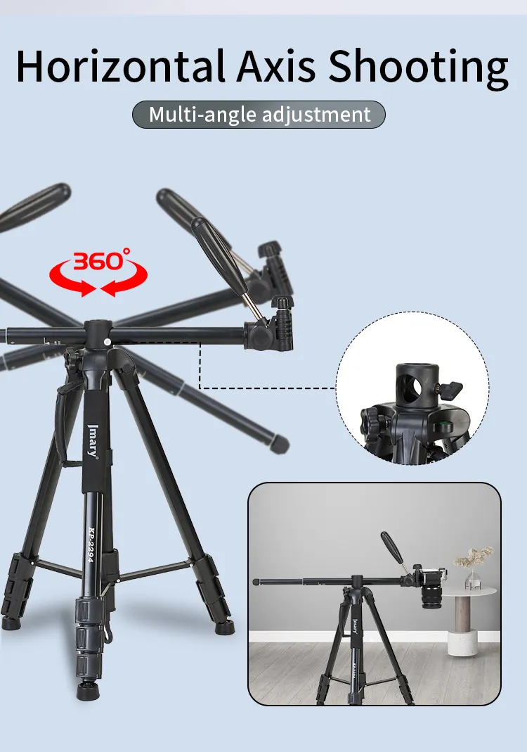 Portable Jmary KP-2294 Tripod for DSLR, Mirrorless Camera, and Content Creation