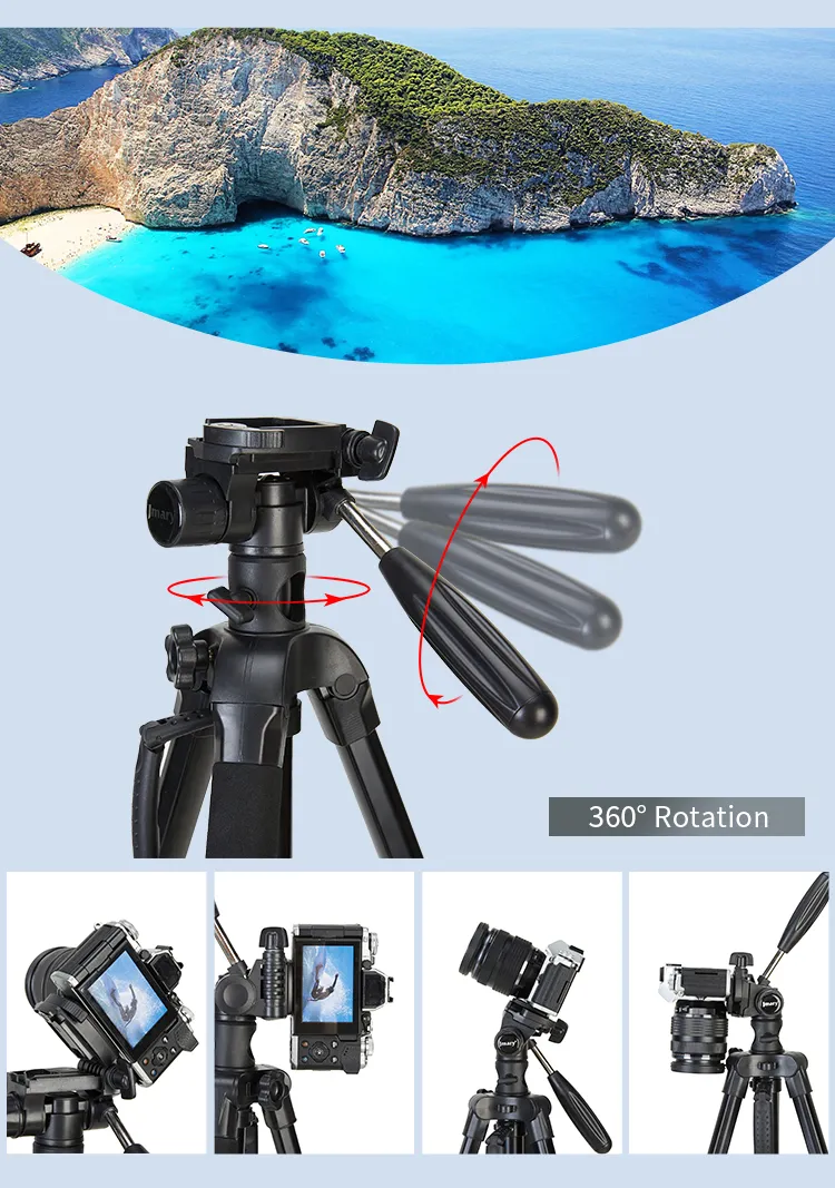 Jmary KP-2294 Universal Tripod for DSLR, Camcorder, and Smartphone