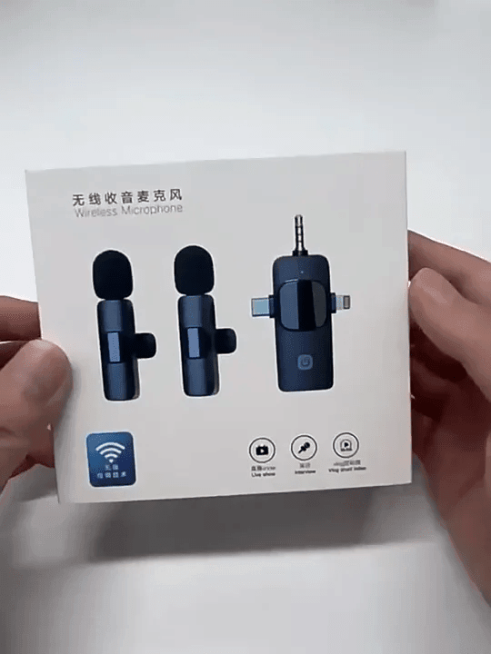 Portable K15 Wireless Lavalier Microphone with Noise Reduction