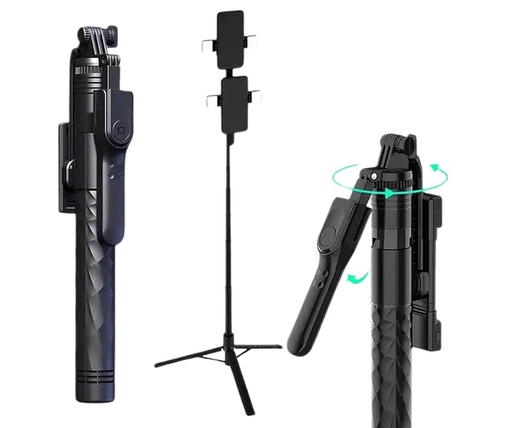 Portable K28 Selfie Stick with Wireless Remote for Travel and Vlogging