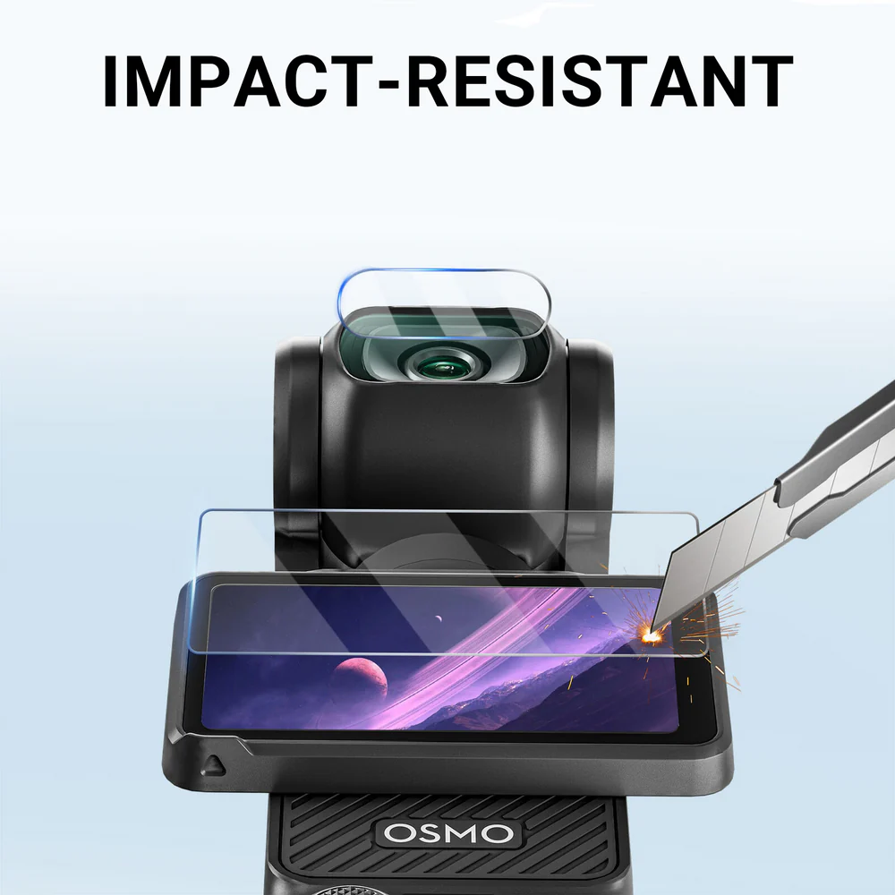 Scratch-Resistant Lens and Display Protector Compatible with DJI Osmo Pocket 3