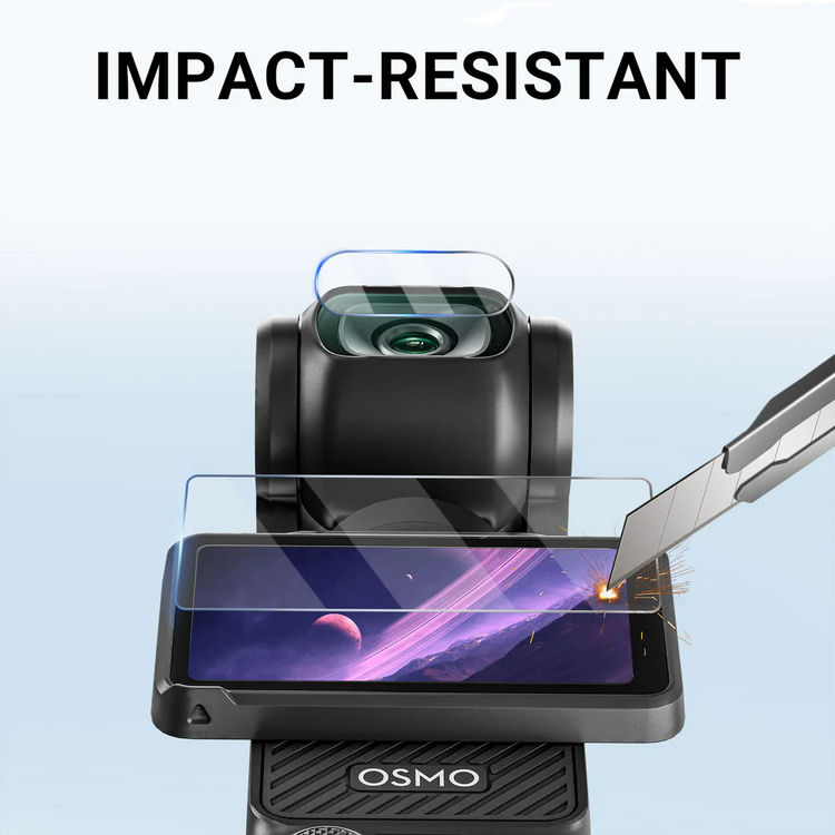Scratch-Resistant Lens and Display Protector Compatible with DJI Osmo Pocket 3