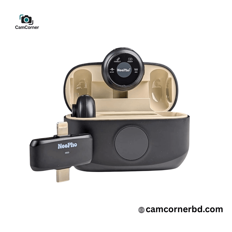 NEEPHO NP-57 Wireless Microphone for Smartphone and Camera