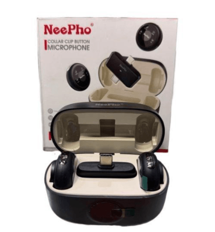 Portable NEEPHO NP-57 Wireless Microphone for Interviews and Podcasts