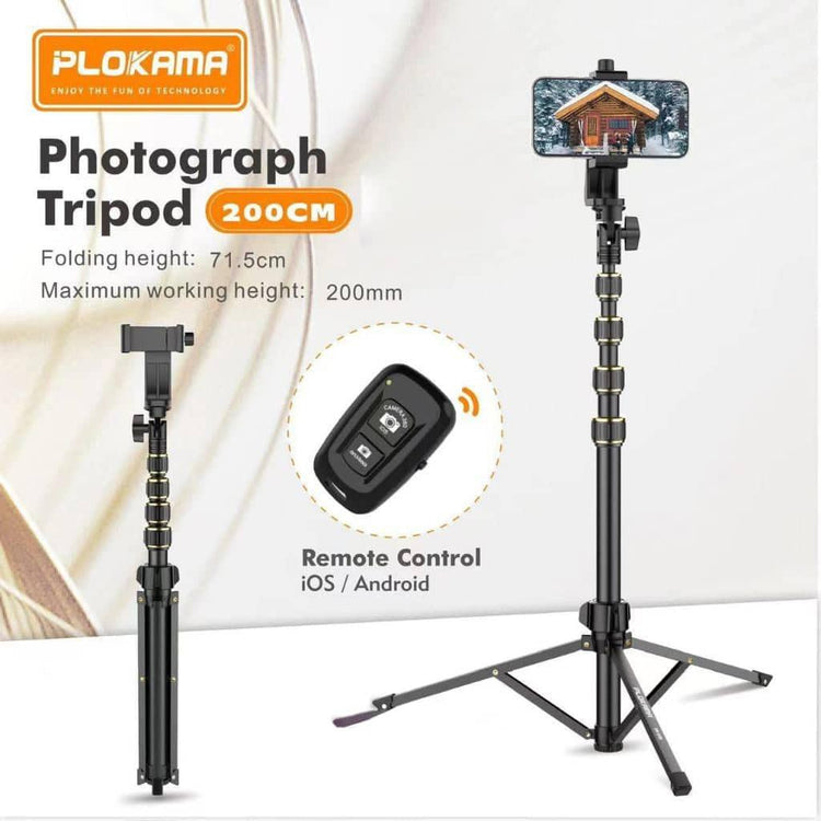 Plokama PK-998 Tripod Stand for Vlogging, Live Streaming, and Content Creation