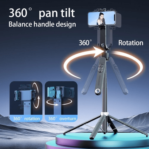 360 Degree Face Tracking Selfie Stick Tripod for Android and iPhone
