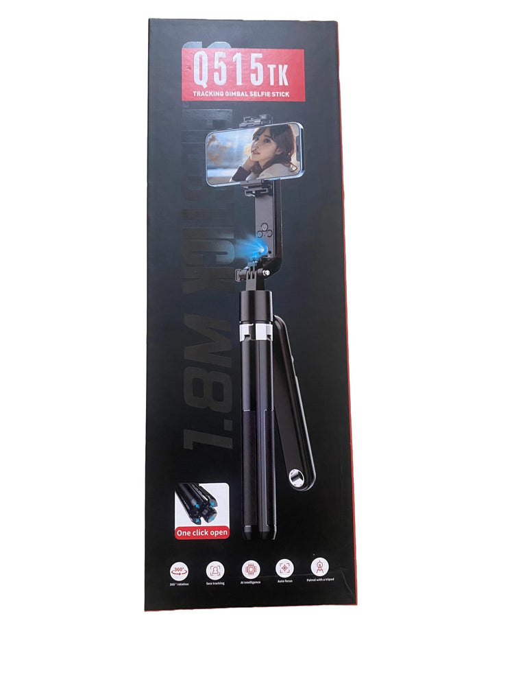 Q515TK Portable Face Tracking Tripod with Selfie Stick for Content Creators