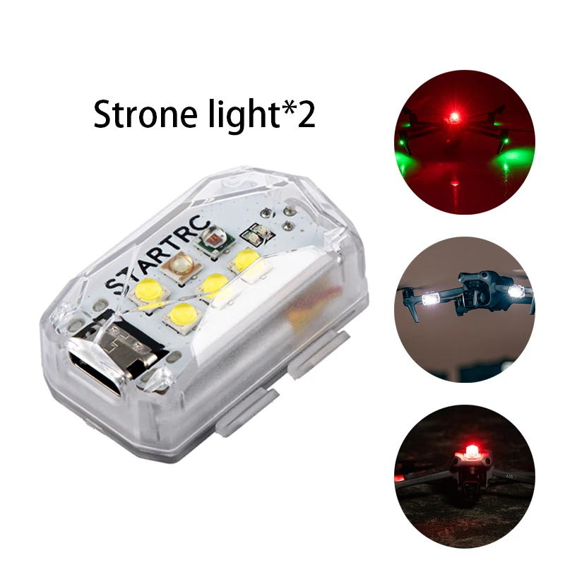 STARTRC Universal LED Drone Strobe Light 2-in-1 Mini Flashing Warning Light for DJI and Other Drones
