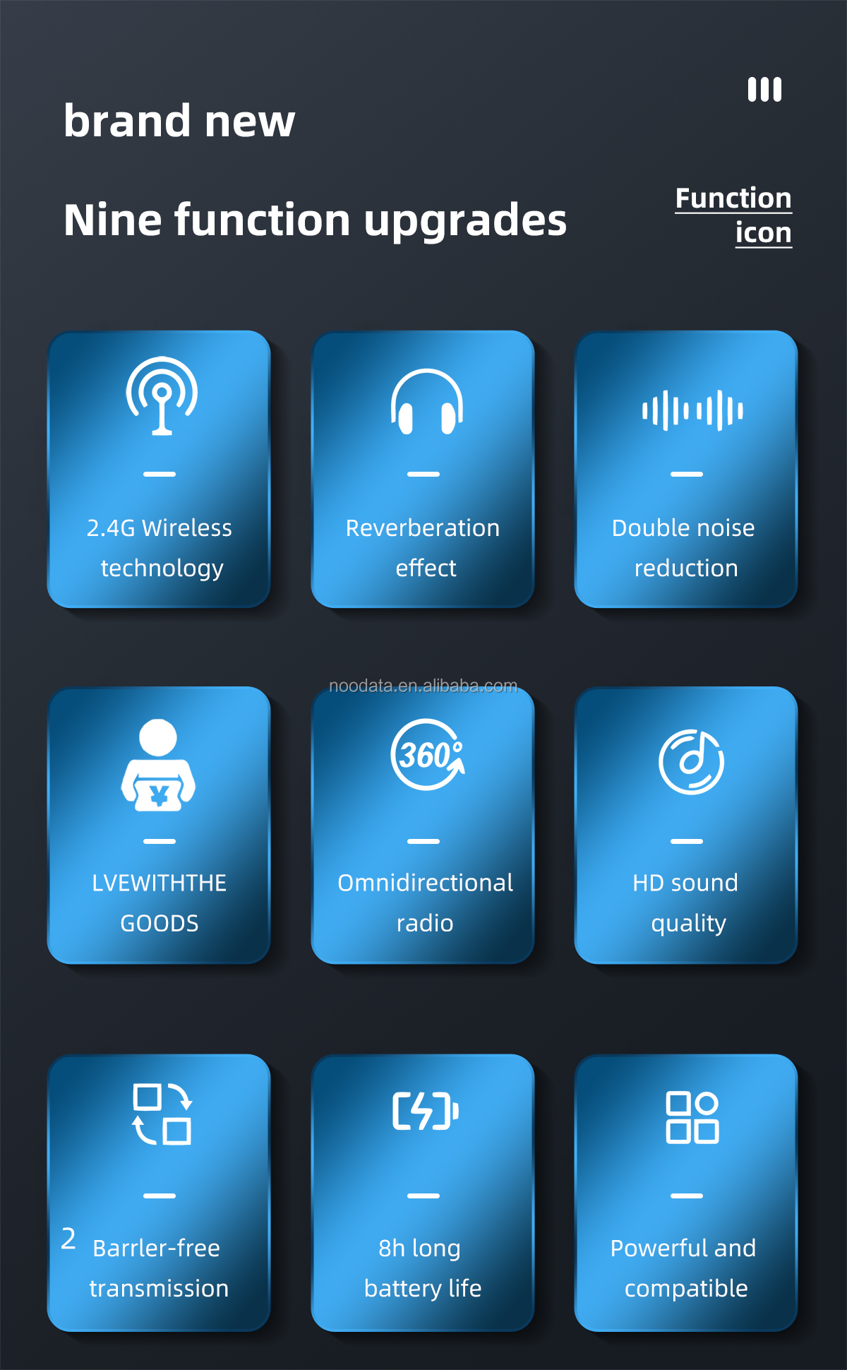 Portable SX9 Dual Wireless Microphone for Interviews, Podcasts, and Vlogging