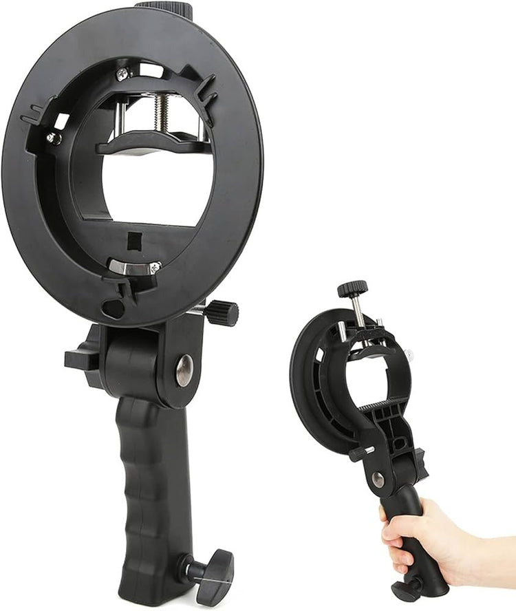 Adjustable S Mount Flash Bracket for Studio Photography Lighting