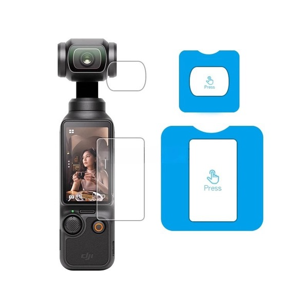 Bubble-Free Tempered Glass Screen Protector for DJI Osmo Pocket 4