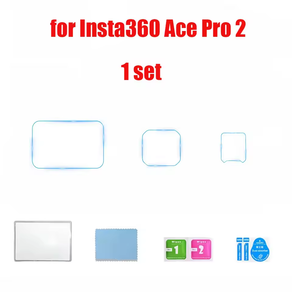 Insta360 Ace Pro and Ace Pro 2 Screen Protector 3 Pcs Glass
