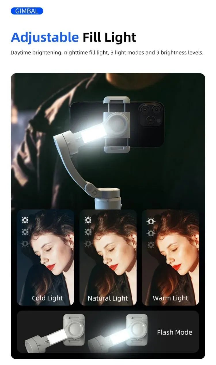 TOKQI M01 Gimbal Stabilizer with Intelligent Face Tracking Feature